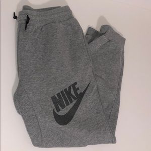 Gray Nike joggers
